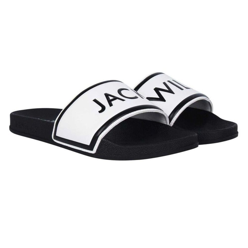Jack Wills Mens Logo Sliders / White/Black